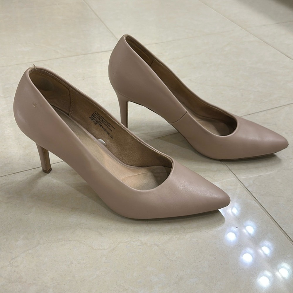 A new day beige heels